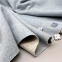 Ткань пальтовая бледно-голубой меланж, с шерстью в составе