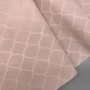 Жаккард хлопковый двухсторонний с узором, персиково-розовый
