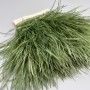 Перья натуральные, травянисто-зеленые, 11 см