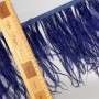 Перья натуральные, ярко-синие, 11 см