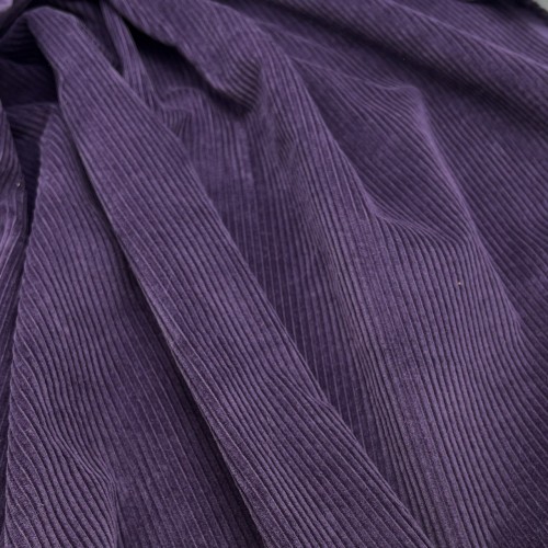 Ткань вельвет для одежды, хлопковый, фиолетовый