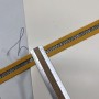 Лампасы трикотажные для шитья, с ажурной полоской, 1.7 см