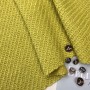 Ткань пальтовая крупное диагональное плетение, горчично-желтая