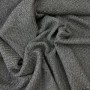 Ткань пальтовая крупное диагональное плетение, серая
