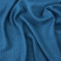 Ткань пальтовая крупное диагональное плетение, бирюзовая