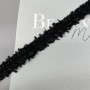 Тесьма текстильная  черная с люрексом , 20 мм
