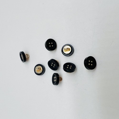 Пуговицы рубашечные черные на ножке ,11,5 мм