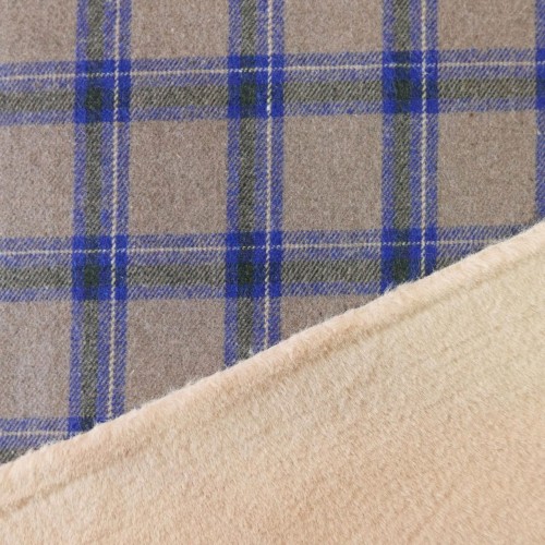 Двухсторонняя пальтовая ткань с мехом