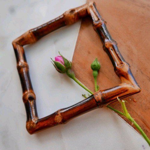 Квадратная бамбуковая рамка для декорирования одежды