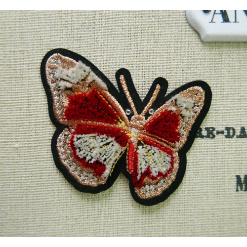 Нашивки бархатные для одежды бабочки