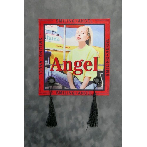 Нашивка текстильная с кисточками Angel