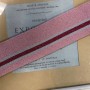 Подвязы трикотажные розового цвета с люрексом и цветными полосками