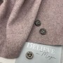 Ткань пальтовая серо-розовый меланж, с шерстью в составе