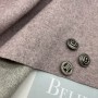 Ткань пальтовая серо-розовый меланж, с шерстью в составе