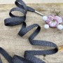 Шнурок трикотажный кругловязаный темно-серый с люрексом, 10 мм