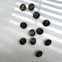 Пуговицы рубашечные на ножке, чёрная эмаль с мухой, 14 мм