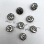 Пуговицы серебристый металл, матовые, с мухой, 20 мм