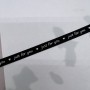 Тесьма репсовая хлопковая чёрная с принтом, 10 мм